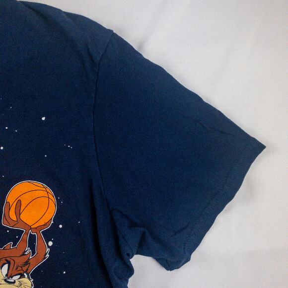 Looney Tunes Vintage Space Jam Tune Squad Blue Graphic Tee Shirt Mens Small - Picture 9 of 16